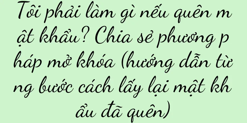 Tôi phải làm gì nếu quên mật khẩu? Chia sẻ phương pháp mở khóa (hướng dẫn từng bước cách lấy lại mật khẩu đã quên)