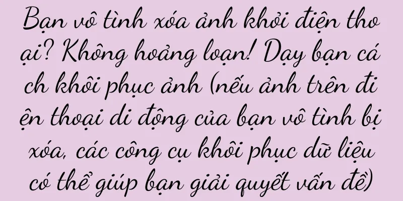 Bạn vô tình xóa ảnh khỏi điện thoại? Không hoảng loạn! Dạy bạn cách khôi phục ảnh (nếu ảnh trên điện thoại di động của bạn vô tình bị xóa, các công cụ khôi phục dữ liệu có thể giúp bạn giải quyết vấn đề)