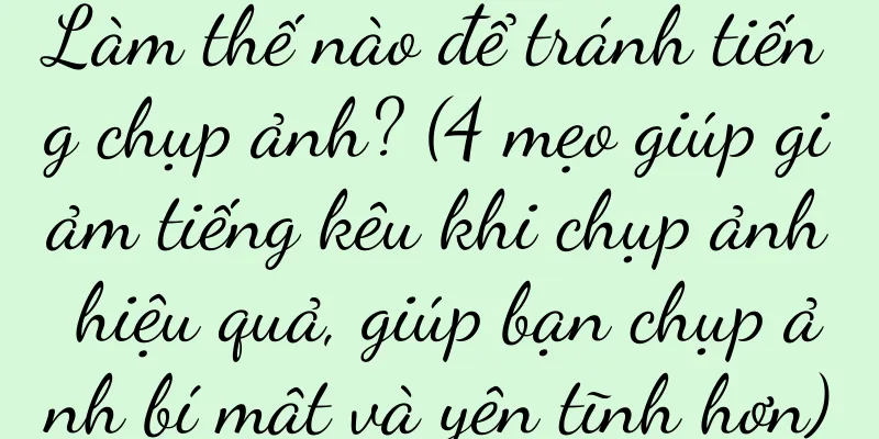 Làm thế nào để tránh tiếng chụp ảnh? (4 mẹo giúp giảm tiếng kêu khi chụp ảnh hiệu quả, giúp bạn chụp ảnh bí mật và yên tĩnh hơn)