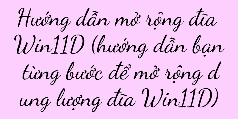 Hướng dẫn mở rộng đĩa Win11D (hướng dẫn bạn từng bước để mở rộng dung lượng đĩa Win11D)