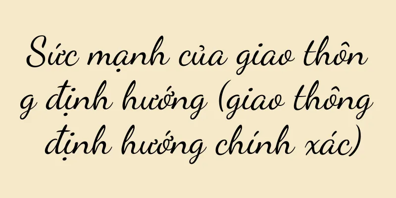 Sức mạnh của giao thông định hướng (giao thông định hướng chính xác)
