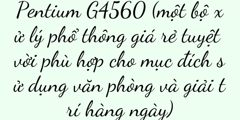 Pentium G4560 (một bộ xử lý phổ thông giá rẻ tuyệt vời phù hợp cho mục đích sử dụng văn phòng và giải trí hàng ngày)