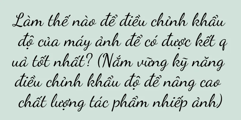Làm thế nào để điều chỉnh khẩu độ của máy ảnh để có được kết quả tốt nhất? (Nắm vững kỹ năng điều chỉnh khẩu độ để nâng cao chất lượng tác phẩm nhiếp ảnh)