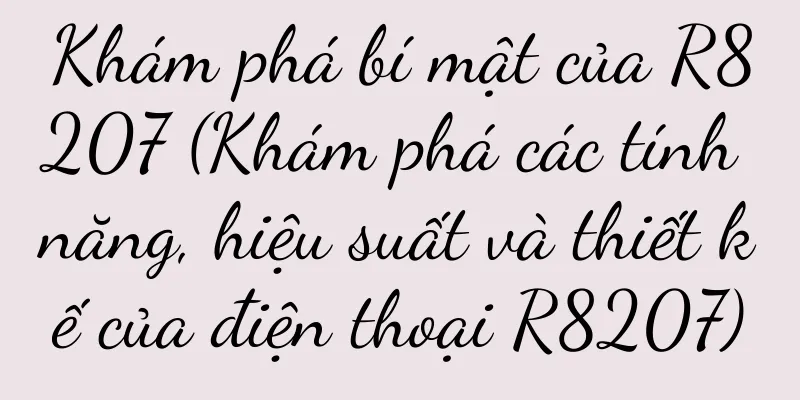 Khám phá bí mật của R8207 (Khám phá các tính năng, hiệu suất và thiết kế của điện thoại R8207)