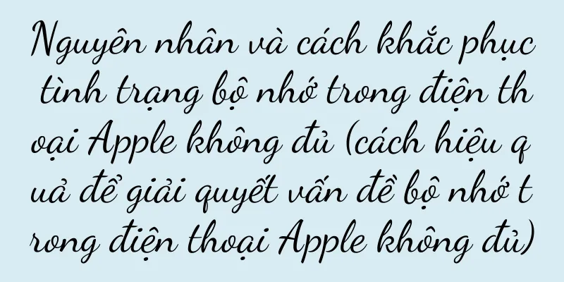 Nguyên nhân và cách khắc phục tình trạng bộ nhớ trong điện thoại Apple không đủ (cách hiệu quả để giải quyết vấn đề bộ nhớ trong điện thoại Apple không đủ)