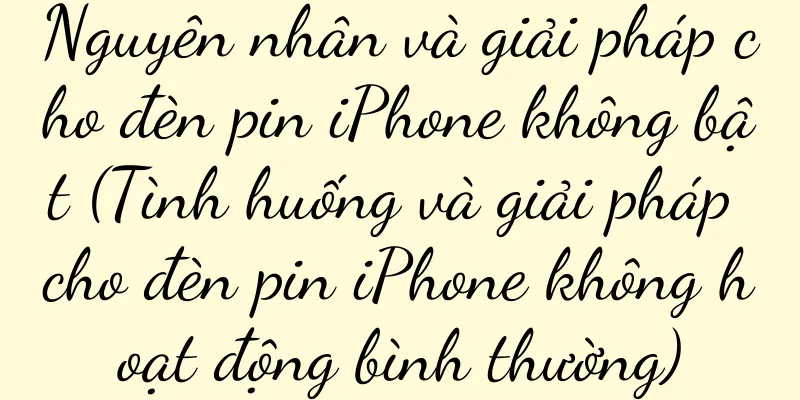 Nguyên nhân và giải pháp cho đèn pin iPhone không bật (Tình huống và giải pháp cho đèn pin iPhone không hoạt động bình thường)
