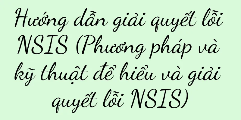 Hướng dẫn giải quyết lỗi NSIS (Phương pháp và kỹ thuật để hiểu và giải quyết lỗi NSIS)