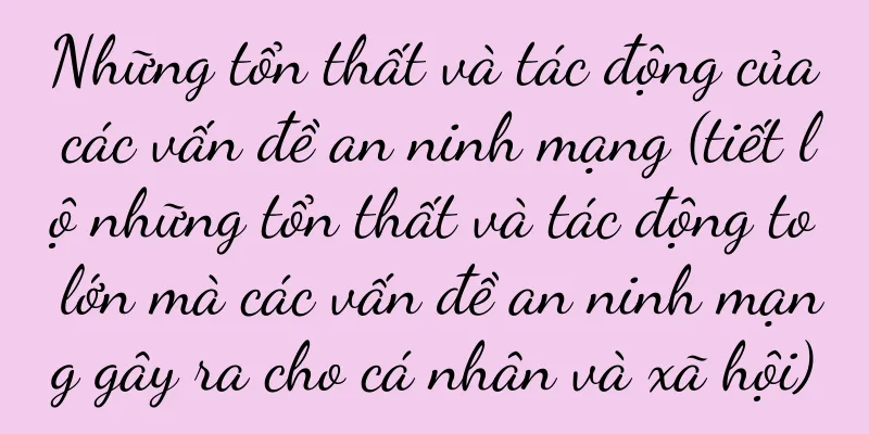 Những tổn thất và tác động của các vấn đề an ninh mạng (tiết lộ những tổn thất và tác động to lớn mà các vấn đề an ninh mạng gây ra cho cá nhân và xã hội)