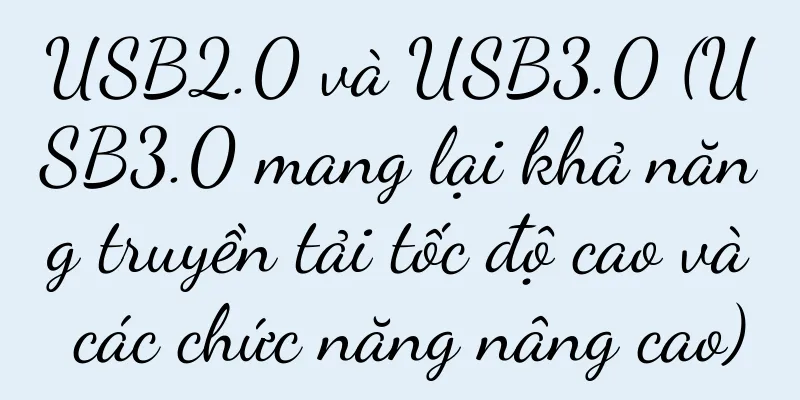 USB2.0 và USB3.0 (USB3.0 mang lại khả năng truyền tải tốc độ cao và các chức năng nâng cao)