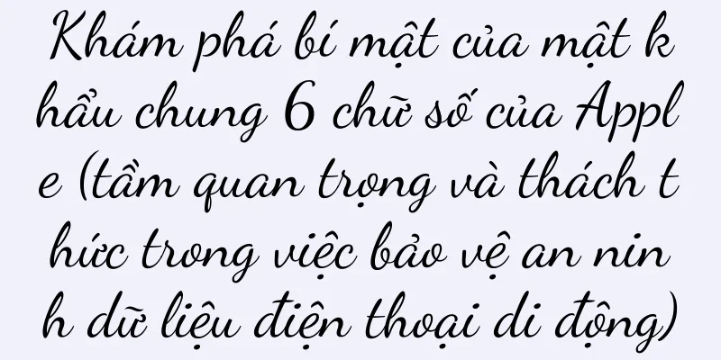 Khám phá bí mật của mật khẩu chung 6 chữ số của Apple (tầm quan trọng và thách thức trong việc bảo vệ an ninh dữ liệu điện thoại di động)
