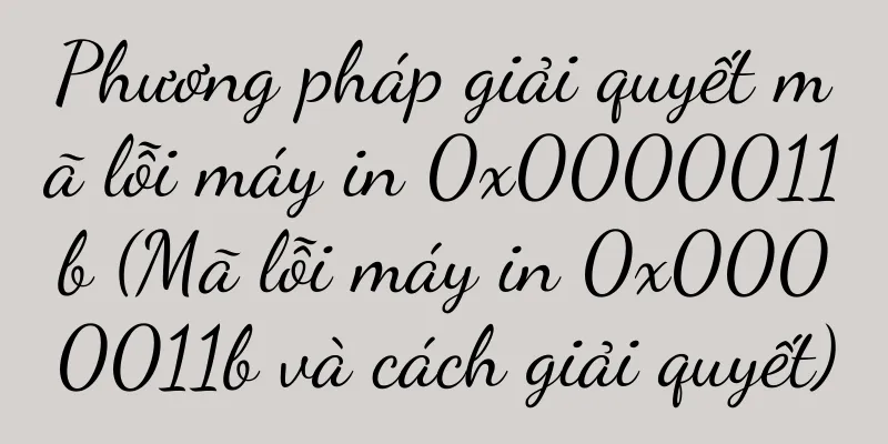 Phương pháp giải quyết mã lỗi máy in 0x0000011b (Mã lỗi máy in 0x0000011b và cách giải quyết)