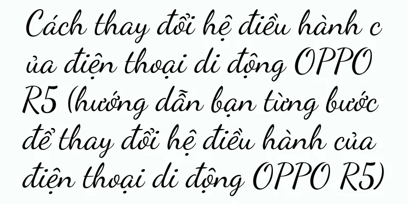 Cách thay đổi hệ điều hành của điện thoại di động OPPO R5 (hướng dẫn bạn từng bước để thay đổi hệ điều hành của điện thoại di động OPPO R5)