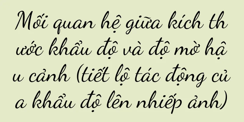 Mối quan hệ giữa kích thước khẩu độ và độ mờ hậu cảnh (tiết lộ tác động của khẩu độ lên nhiếp ảnh)