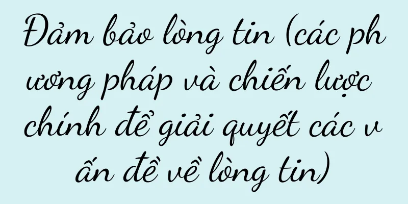 Đảm bảo lòng tin (các phương pháp và chiến lược chính để giải quyết các vấn đề về lòng tin)