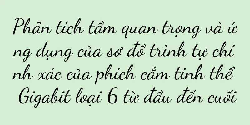 Phân tích tầm quan trọng và ứng dụng của sơ đồ trình tự chính xác của phích cắm tinh thể Gigabit loại 6 từ đầu đến cuối