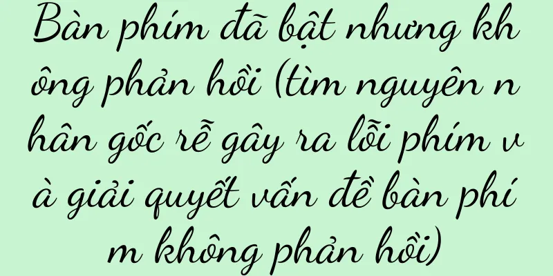 Bàn phím đã bật nhưng không phản hồi (tìm nguyên nhân gốc rễ gây ra lỗi phím và giải quyết vấn đề bàn phím không phản hồi)