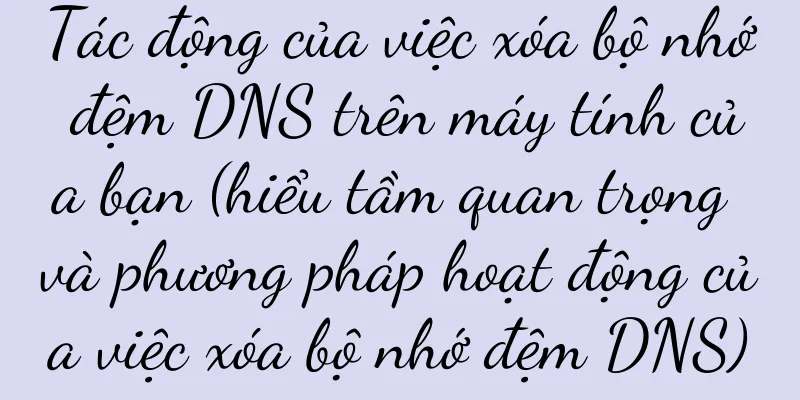 Tác động của việc xóa bộ nhớ đệm DNS trên máy tính của bạn (hiểu tầm quan trọng và phương pháp hoạt động của việc xóa bộ nhớ đệm DNS)
