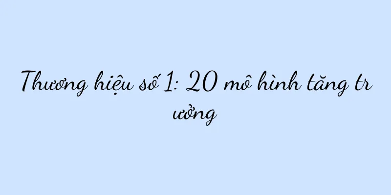 Thương hiệu số 1: 20 mô hình tăng trưởng