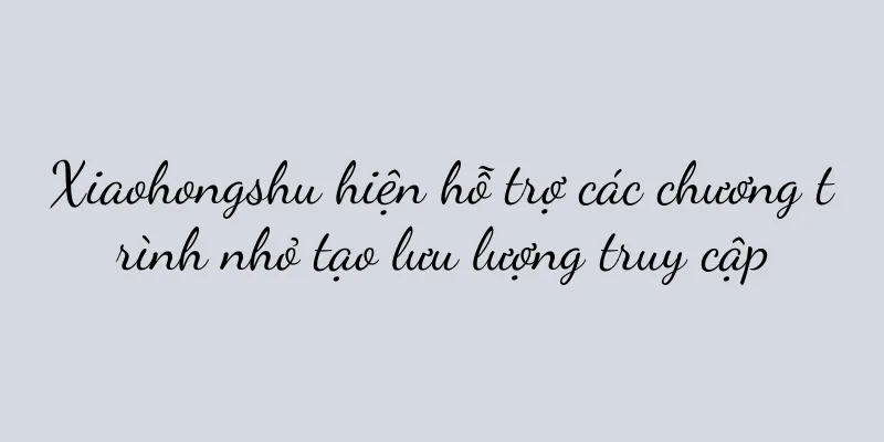 Xiaohongshu hiện hỗ trợ các chương trình nhỏ tạo lưu lượng truy cập