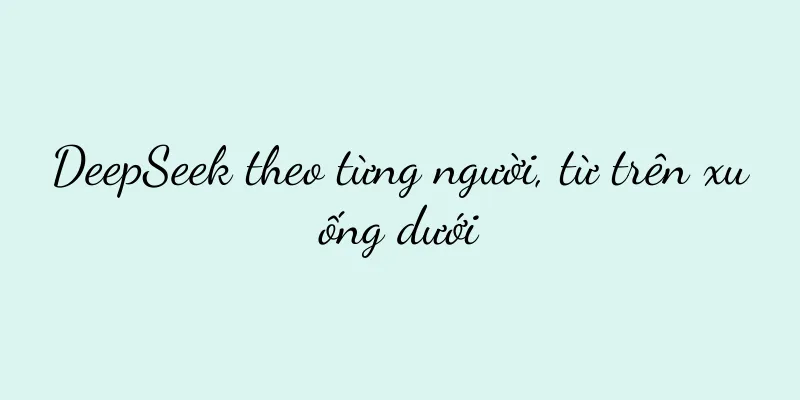 DeepSeek theo từng người, từ trên xuống dưới
