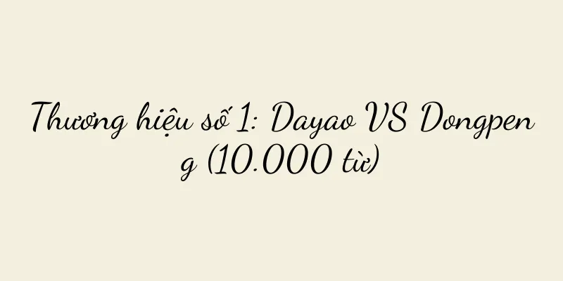 Thương hiệu số 1: Dayao VS Dongpeng (10.000 từ)