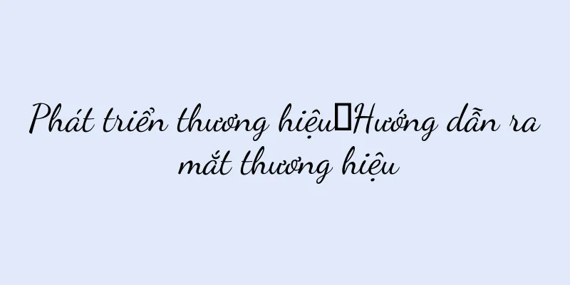 Phát triển thương hiệu│Hướng dẫn ra mắt thương hiệu