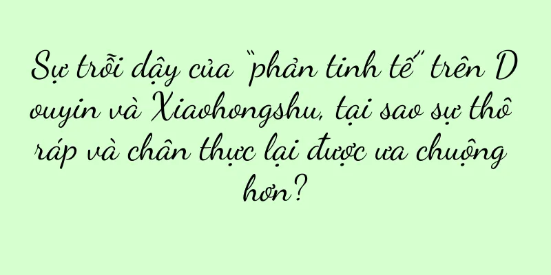 Sự trỗi dậy của “phản tinh tế” trên Douyin và Xiaohongshu, tại sao sự thô ráp và chân thực lại được ưa chuộng hơn?