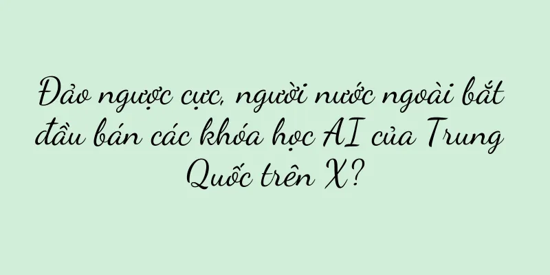 Đảo ngược cực, người nước ngoài bắt đầu bán các khóa học AI của Trung Quốc trên X?