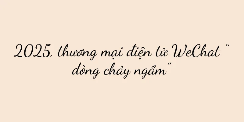 2025, thương mại điện tử WeChat “dòng chảy ngầm”