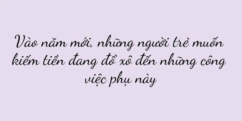 Vào năm mới, những người trẻ muốn kiếm tiền đang đổ xô đến những công việc phụ này