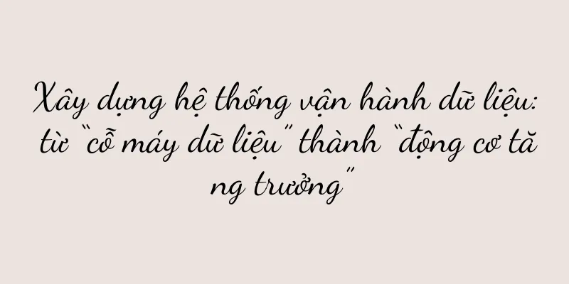 Xây dựng hệ thống vận hành dữ liệu: từ “cỗ máy dữ liệu” thành “động cơ tăng trưởng”