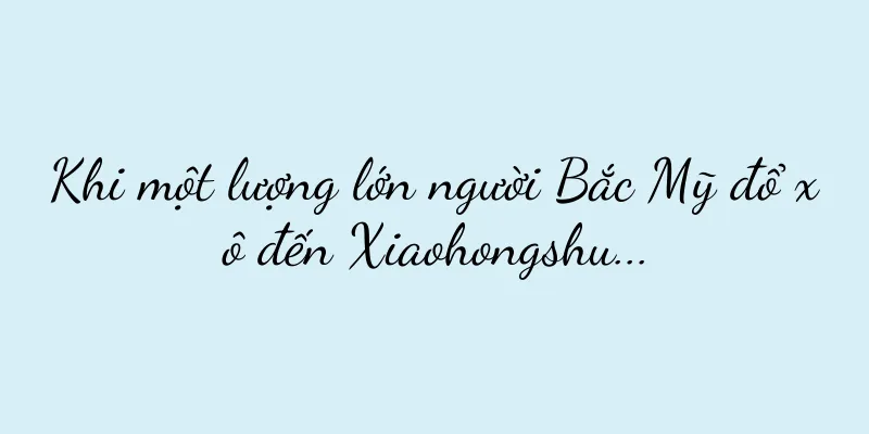 Khi một lượng lớn người Bắc Mỹ đổ xô đến Xiaohongshu...