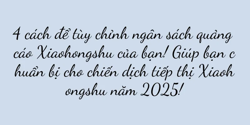 4 cách để tùy chỉnh ngân sách quảng cáo Xiaohongshu của bạn! Giúp bạn chuẩn bị cho chiến dịch tiếp thị Xiaohongshu năm 2025!