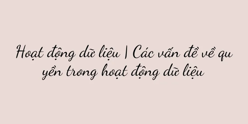 Hoạt động dữ liệu | Các vấn đề về quyền trong hoạt động dữ liệu