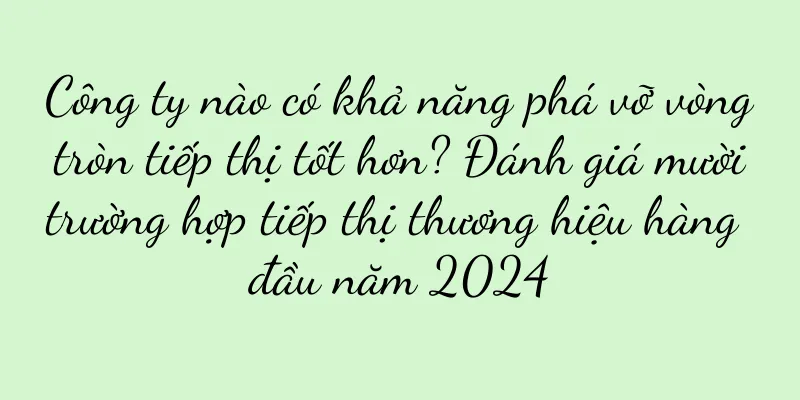 Công ty nào có khả năng phá vỡ vòng tròn tiếp thị tốt hơn? Đánh giá mười trường hợp tiếp thị thương hiệu hàng đầu năm 2024