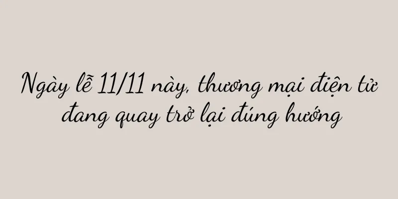 Ngày lễ 11/11 này, thương mại điện tử đang quay trở lại đúng hướng