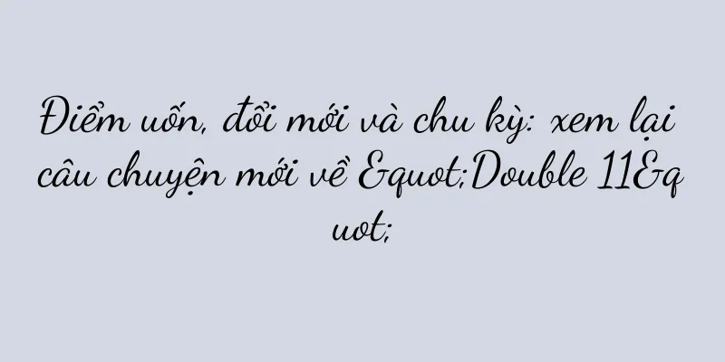 Điểm uốn, đổi mới và chu kỳ: xem lại câu chuyện mới về "Double 11"