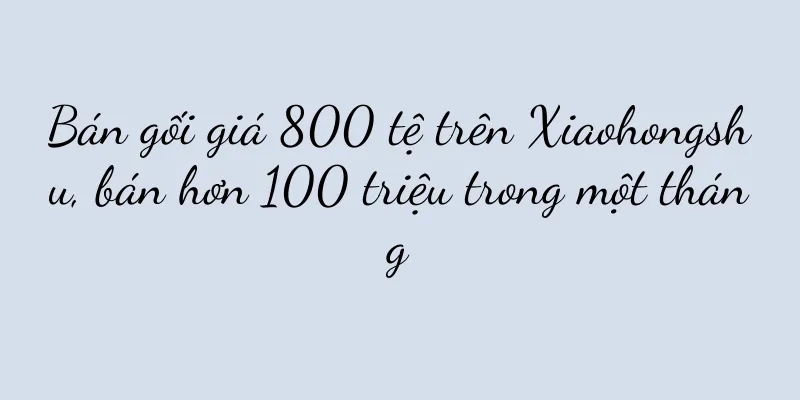 Bán gối giá 800 tệ trên Xiaohongshu, bán hơn 100 triệu trong một tháng