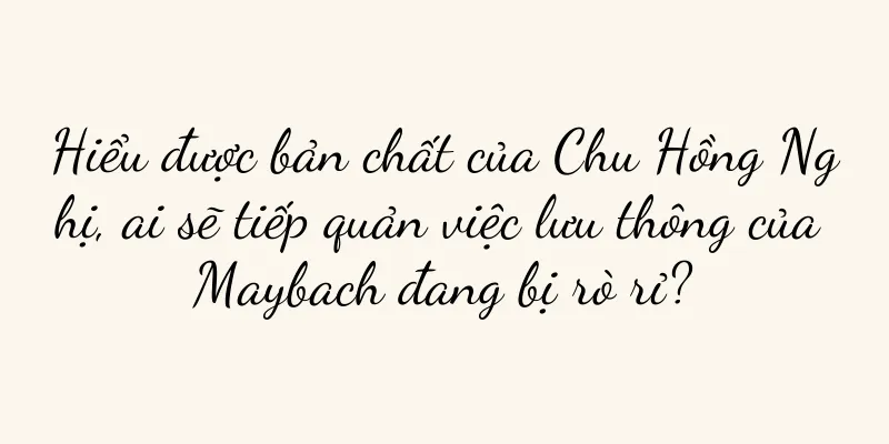 Hiểu được bản chất của Chu Hồng Nghị, ai sẽ tiếp quản việc lưu thông của Maybach đang bị rò rỉ?