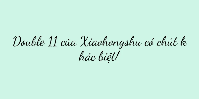 Double 11 của Xiaohongshu có chút khác biệt!