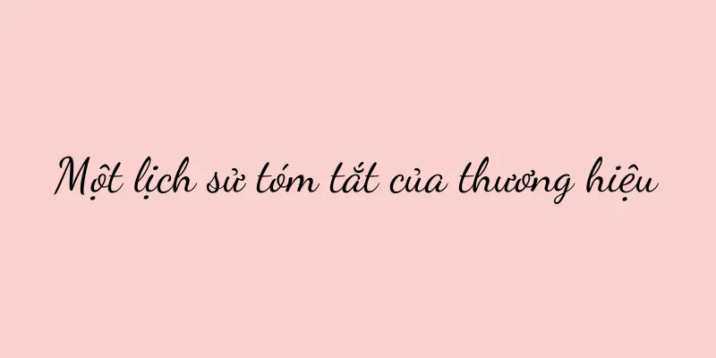 Một lịch sử tóm tắt của thương hiệu