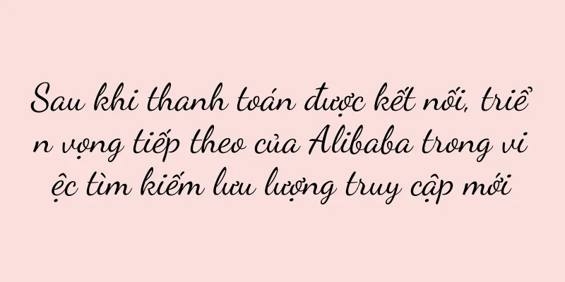 Sau khi thanh toán được kết nối, triển vọng tiếp theo của Alibaba trong việc tìm kiếm lưu lượng truy cập mới