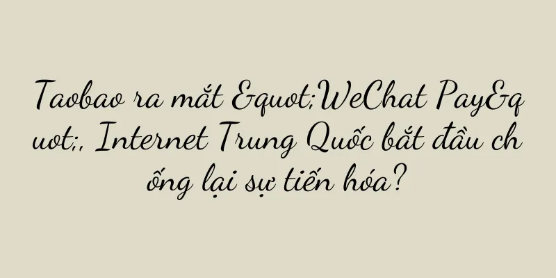 Taobao ra mắt "WeChat Pay", Internet Trung Quốc bắt đầu chống lại sự tiến hóa?