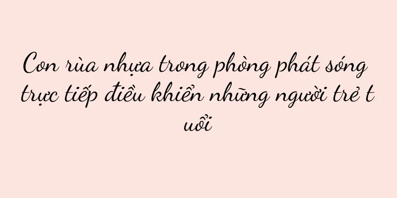 Con rùa nhựa trong phòng phát sóng trực tiếp điều khiển những người trẻ tuổi