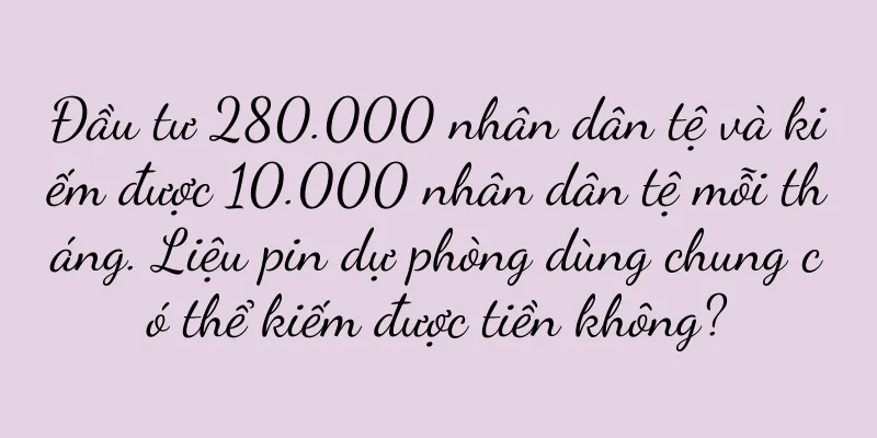 Đầu tư 280.000 nhân dân tệ và kiếm được 10.000 nhân dân tệ mỗi tháng. Liệu pin dự phòng dùng chung có thể kiếm được tiền không?