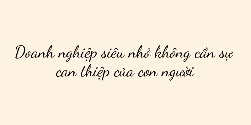 Doanh nghiệp siêu nhỏ không cần sự can thiệp của con người