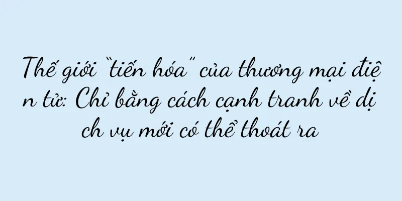 Thế giới “tiến hóa” của thương mại điện tử: Chỉ bằng cách cạnh tranh về dịch vụ mới có thể thoát ra