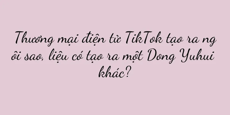 Thương mại điện tử TikTok tạo ra ngôi sao, liệu có tạo ra một Dong Yuhui khác?