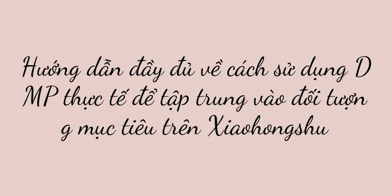 Hướng dẫn đầy đủ về cách sử dụng DMP thực tế để tập trung vào đối tượng mục tiêu trên Xiaohongshu
