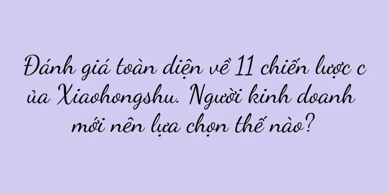 Đánh giá toàn diện về 11 chiến lược của Xiaohongshu. Người kinh doanh mới nên lựa chọn thế nào?
